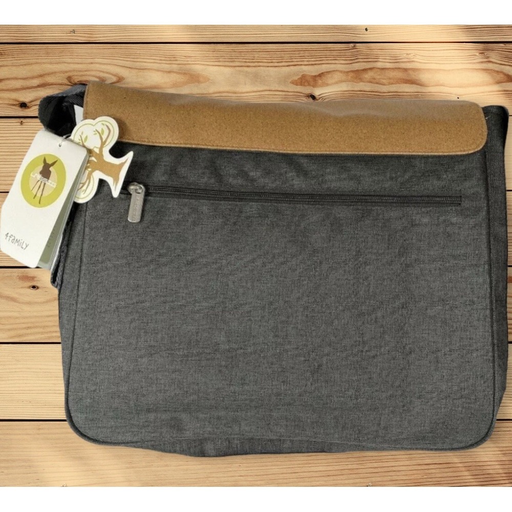 Lassig‎ Messenger Diaper Bag Multi-Function W/Changing Pad, Multiple Pockets NWT - Picture 4 of 11